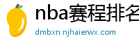 nba赛程排名最新